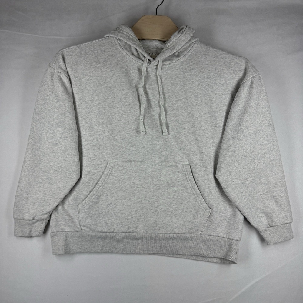 Aeropostale Men's L Gray Pullover Hoodie Sweatshirt Kangaroo Hoodie